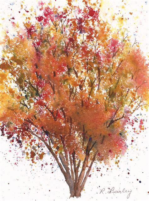 Autumn Tree Watercolor at GetDrawings | Free download