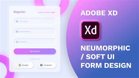Soft UI / Neumorphic Form Design in Adobe Xd | Design Weekly - YouTube