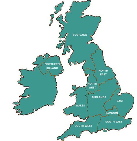 regions map — UCAN | UK Church Administrator Network