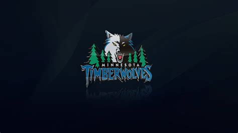 Download Minnesota Timberwolves Logo In Dark Blue Wallpaper ...