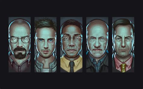 Breaking Bad TV Collage Heisenberg Walter White Jesse Pinkman Gustavo ...