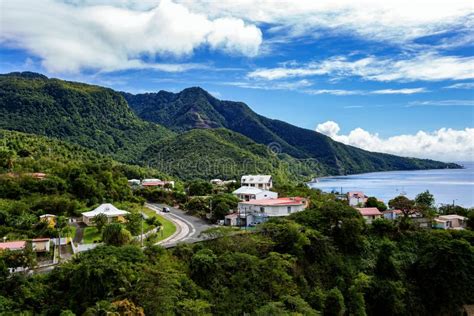 View Over the South Coast, Basse-Terre, Guadeloupe, Caribbean Stock ...