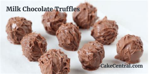 Milk Chocolate Truffles Recipe - CakeCentral.com