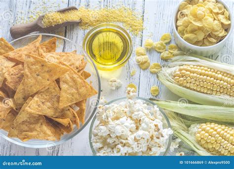 Variation of Maize Products Stock Image - Image of corn, nachos: 101666869