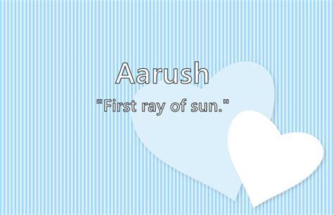 Aarush - What does the boy name Aarush mean? (Name Image)