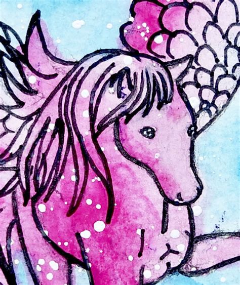 Pegasus Art Print 6x4 LIMITED EDITION from Original Painting | Etsy