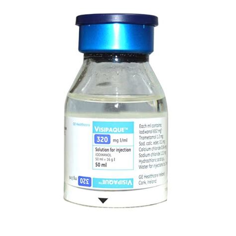 VISIPAQUE-320/50ml Injection , schedule: H, , , , , GE Healthcare, Injection, , Prescription ...