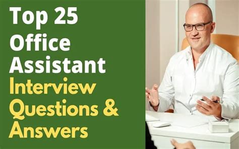 Top 25 Office Assistant Interview Questions and Answers in 2025 ...