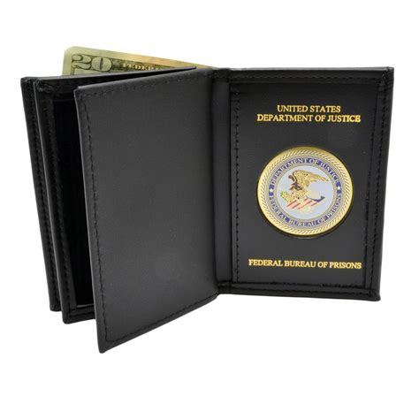 Federal Bureau of Prisons Medallion Double ID Wallet | BOP Credential ...