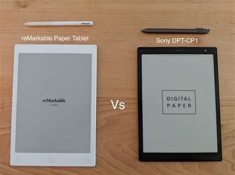 The Sony DPT-CP1 Digital Paper Tablet versus the reMarkable Paper ...