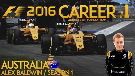 F1 2016 Game Career Mode - Part 1 AUSTRALIAN GRAND PRIX (PS4 Gameplay) - YouTube