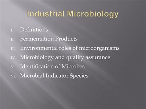 PPT - Industrial Microbiology PowerPoint Presentation, free download - ID:330321