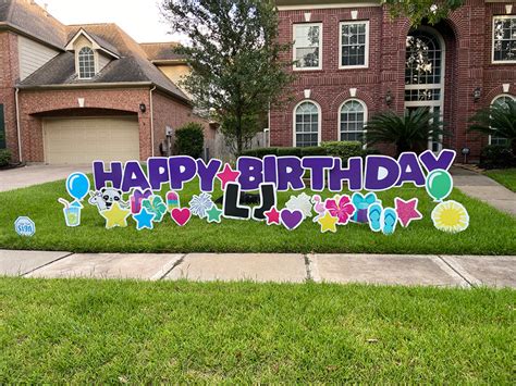 Happy Birthday Lawn Signs