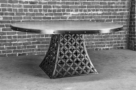 Custom lattice work Floyd table we recently made as a prototype! Welded Furniture, Industrial ...