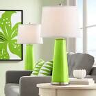 Color Plus Leo 29 1/2" Neon Green Modern Glass Table Lamps Set of 2 | eBay