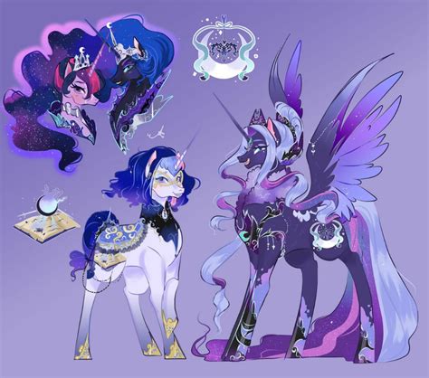 #2327293 - safe, artist:bunnari, nightmare moon, twilight sparkle, oc, oc:astral tone, oc:sp ...