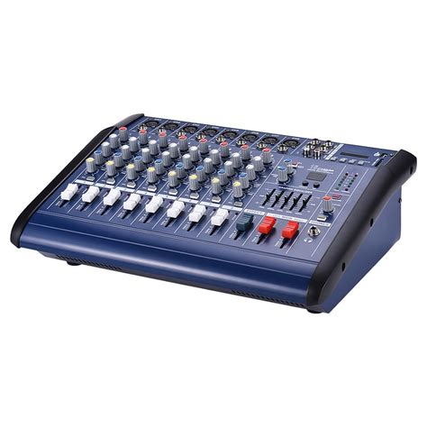 CATKOO 8 Channels Powered Mixer Amplifier Digital Audio Mixing Console ...