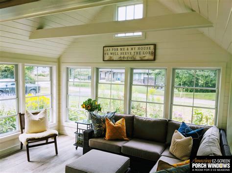 Photo Gallery - Amazing EZ-Screen Porch Windows | Porch windows, Back porch designs, Porch ...