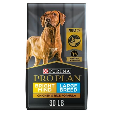 Purina Pro Plan Large Breed Senior Dog Food, Bright Mind 7+ Chicken ...