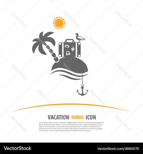 Tourism and vacation logo Royalty Free Vector Image