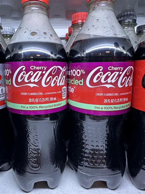 New cherry Coke bottles in USA : r/cocacola