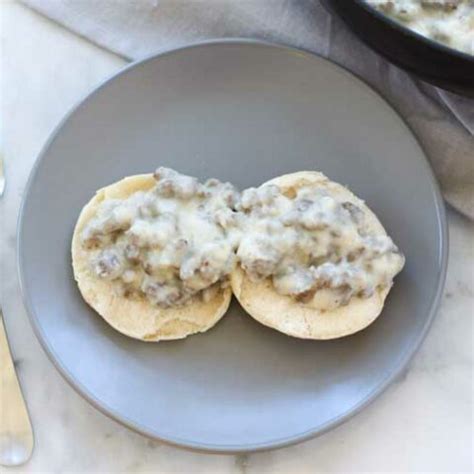 3 Ingredient Turkey Sausage Gravy - The Culinary Compass