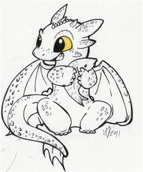 Baby Toothless Drawing at GetDrawings | Free download