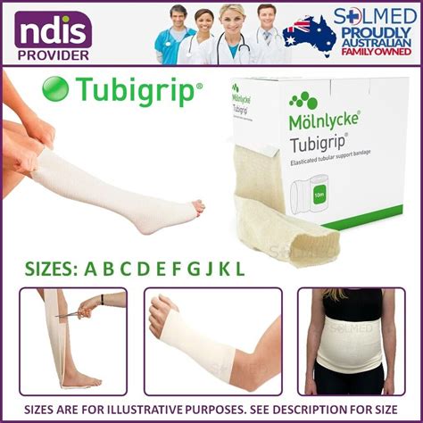 TUBIGRIP COMPRESSION SUPPORT BANDAGE 10M OR 1M TUBULAR BANDAGE TUBI ...