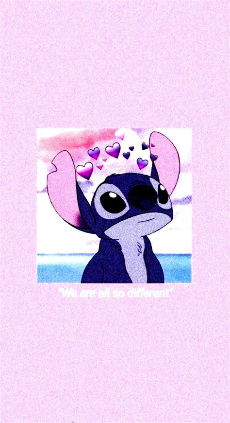 Download Stitch With Hearts Instagram PFP Wallpaper | Wallpapers.com