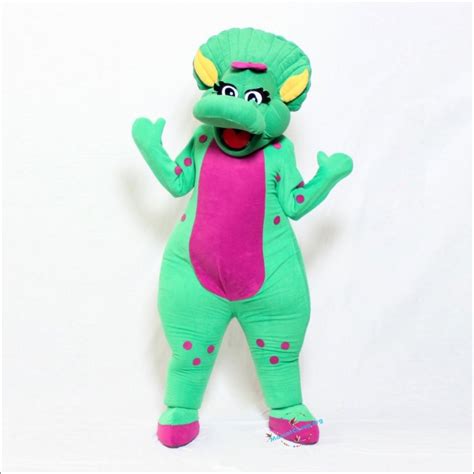 Baby Bop Green Dinosaur Barney Mascot Costume A Low Price