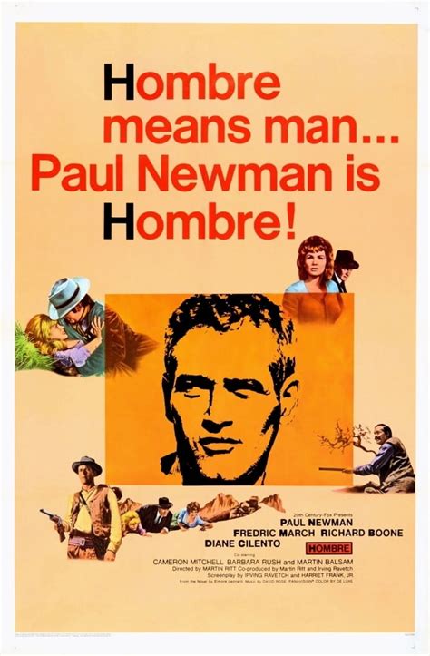 Hombre Us Poster Paul Newman 1967 Tm & Copyright ?? 20Th Century Fox ...