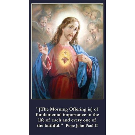 Bulk Prayer Cards : Morning Offering Bulk Catholic Prayer ...