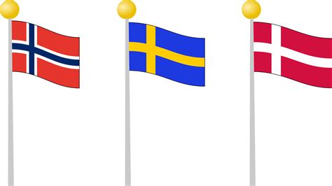 Clipart - Scandinavia flags