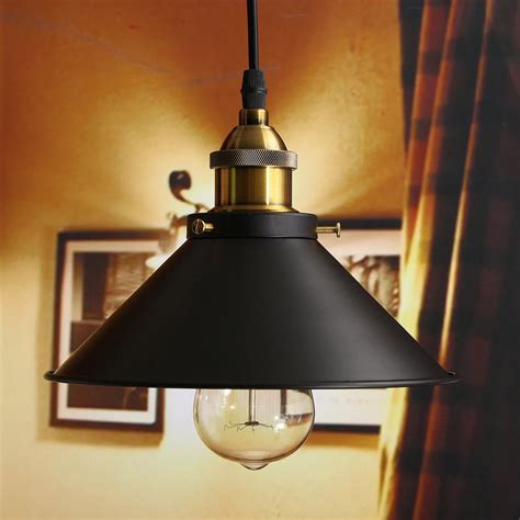 Loft Vintage Ceiling Lamp Round Retro Ceiling Light Industrial Design Edison Bulb Antique ...