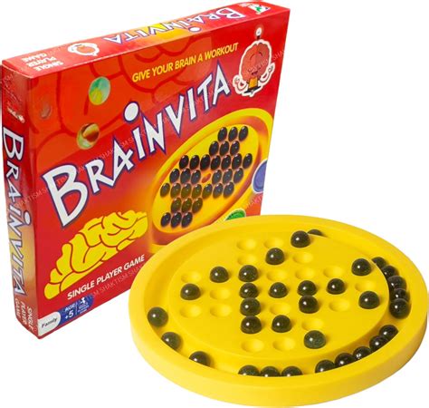 Buy SHAKTISM Brainvita Mind Challenging Board Game with 32+1 Marbles ...