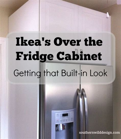 Getting that built in look with Ikea's over the fridge cabinet http://southernwilddesign.com ...