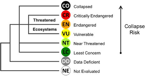 Structure of the IUCN Red List of Ecosystems categories. | Download ...