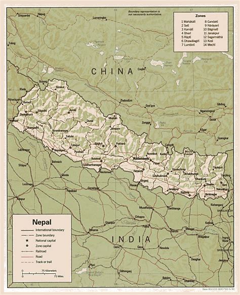 Maps of Nepal | Detailed map of Nepal in English | Tourist map of Nepal ...