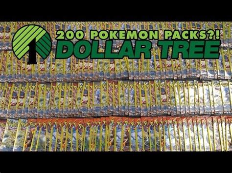 Pokémon Cards - Opening 200 Pokemon TCG Dollar Tree Packs! - YouTube