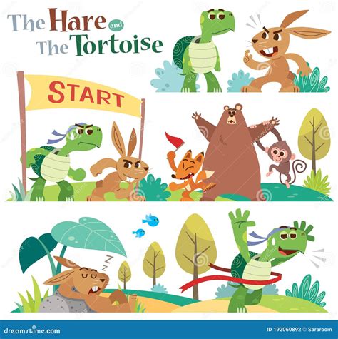 Clipart Hare And Tortoise Race