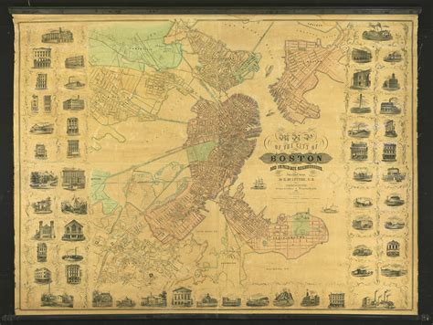 A monumental map of Boston, in extraordinary condition - Rare & Antique ...