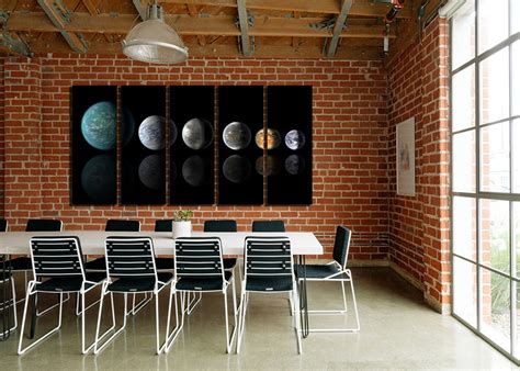 Solar System Art Planet Canvas Space Wall Art Mercury Print - Etsy