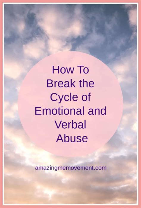 Emotional Abuse and Verbal Abuse-How to Break the Cycle