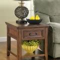 Ashley Furniture Signature Design Grinlyn Rectangular End Table, Rustic Brown | rustic-touch ...