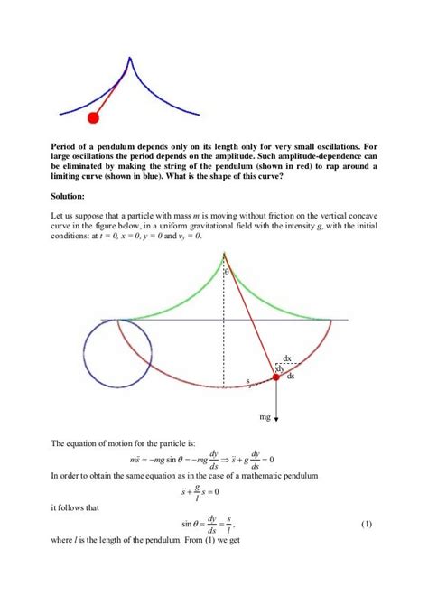 Cycloidal pendulum