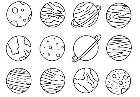 Hand Drawn Sketch Planets 2996321 Vector Art at Vecteezy