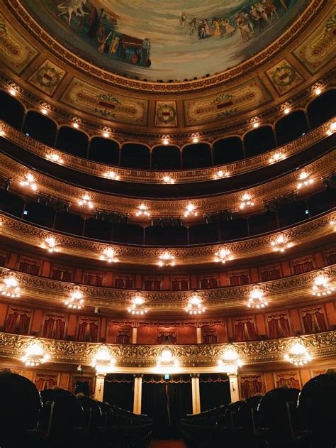 Inside the auditorium of Teatro Colón in Buenos Aires, Argentina ...