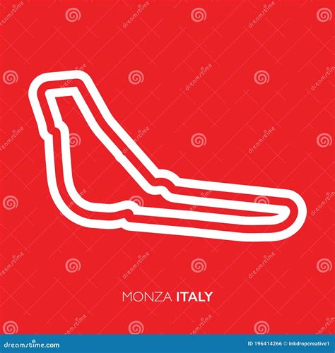 Monza Circuit, Italy. Motorsport Race Track Vector Map | CartoonDealer.com #194646350