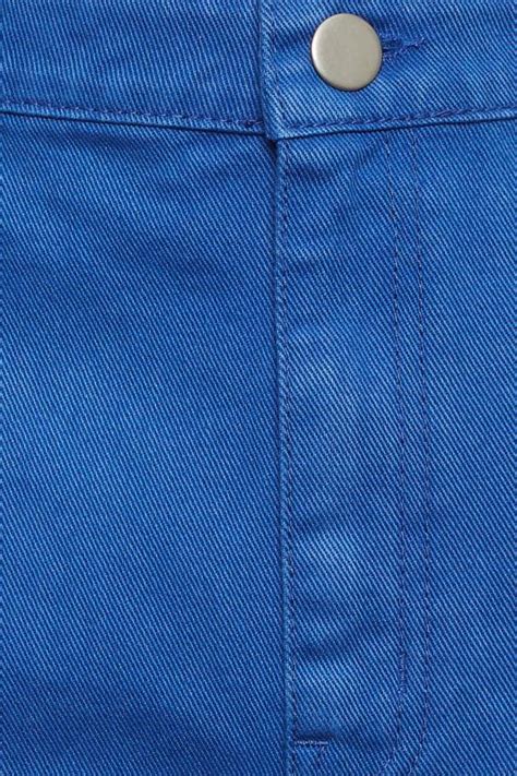 YOURS Plus Size Cobalt Blue Denim Dad Shorts | Yours Clothing
