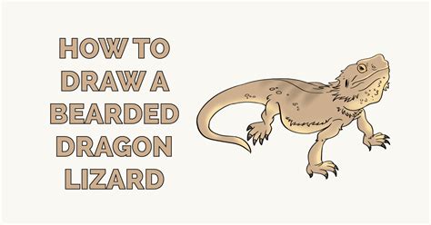 How to Draw a Bearded Dragon Lizard - Really Easy Drawing Tutorial ...